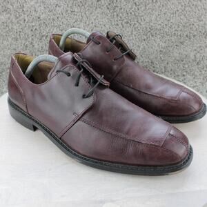Florsheim Midtown Apron Split Toe Burgundy Leather Derby Mens 10 D